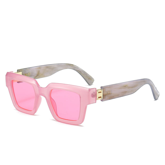 Wholesale  square sunglasses ink marbling sunglasses trendy glasses