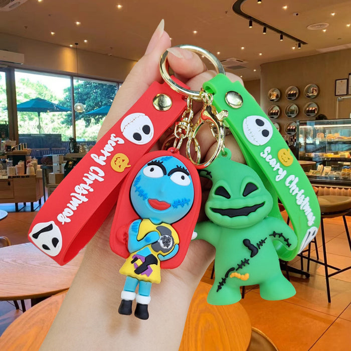 Wholesale Cartoon Doll Silicone Keychain JDC-KC-SuCheng004