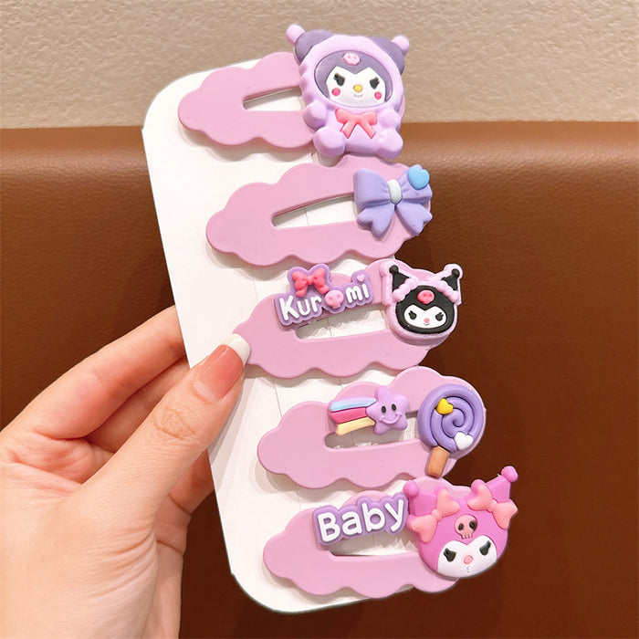 Wholesale Cartoon Children's Soft Glue Hair Clip Set JDC-HC-Jiangx001