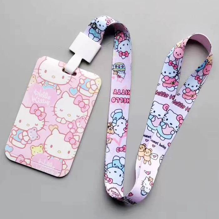 Wholesale Cartoon Style Plastic Card Holder With Neck Strap For Everyday Campus Use Stylish Gift