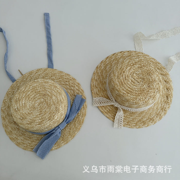 Wholesale Children's Straw Hat Sunscreen Hat Summer Beach Hat Baby Vacation