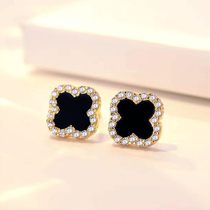 Wholesale Earrings and accessories wholesale, niche high-end earrings, light luxury high-end earrings, four leaf clover earrings