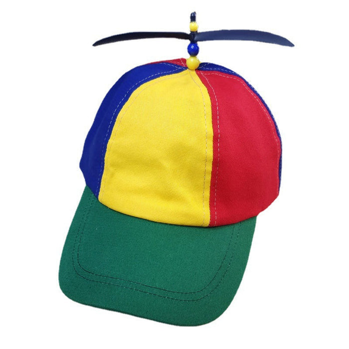 Wholesale Parent-child Bamboo Dragonfly Rainbow Color Block Baseball Cap JDC-FH-Owang001