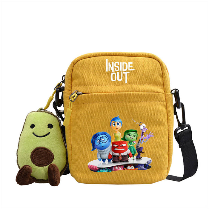 Wholesale Cartoon Printed Pattern Canvas Messenger Shoulder Bag JDC-SD-WuDuomei003