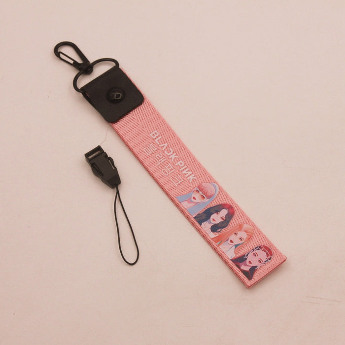 Wholesale Printed Name Slips Nylon Keychain JDC-KC-HanTian027