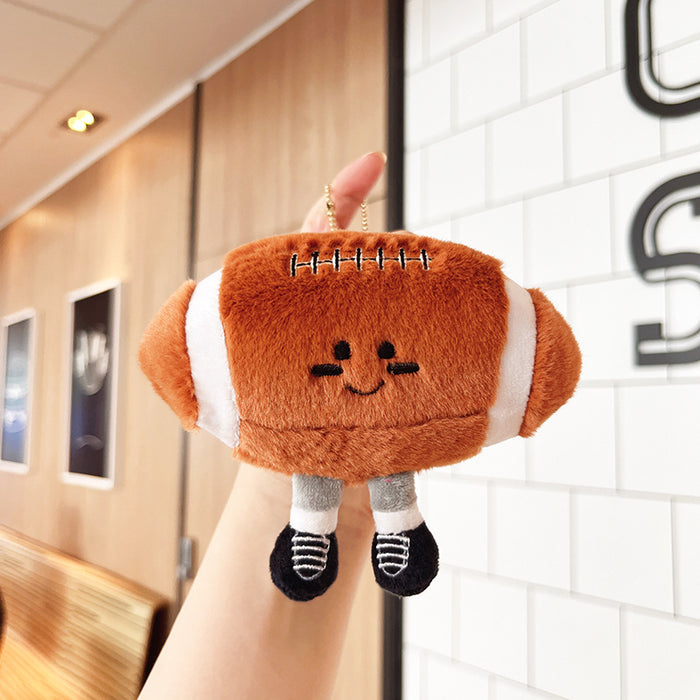 Wholesale  Rugby Plush Pendant Doll Gift Cartoon Keychain Plush Toy