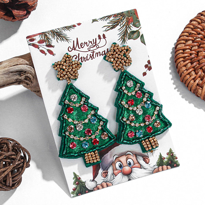 Wholesale fashion personalized creative Christmas earrings