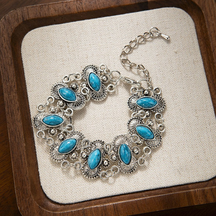 Wholesale Retro Turquoise Bracelet Bohemian Ethnic Style Bracelet