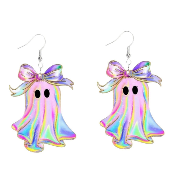 Wholesale Acrylic Phantom Ghost Earrings  Cartoon Fun Jewelry Fashion Accessory Gift Boutique Resale