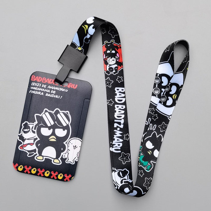 Wholesale Trendy Plastic Cartoon Card Holder With Lanyard Student ID Badge Gift