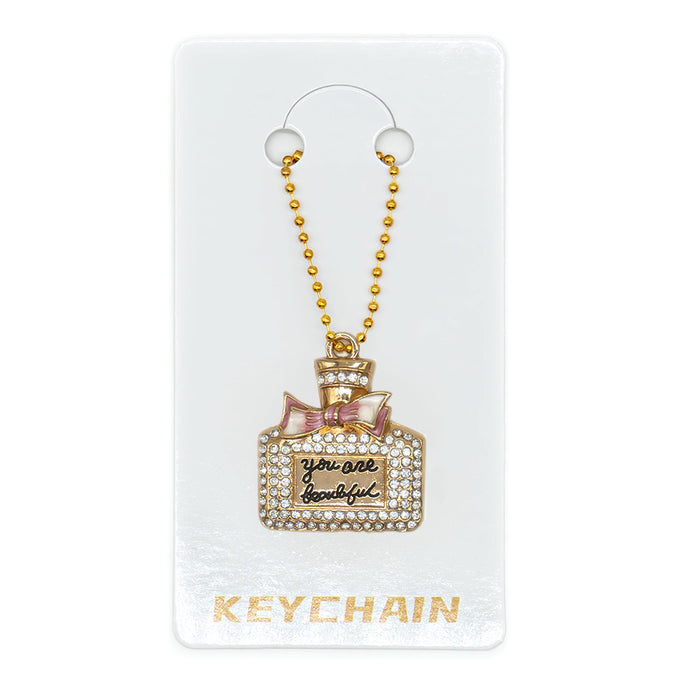 Wholesale Cartoon Christmas Metal Keychain Bag Charm Cute Holiday Gift Accessory