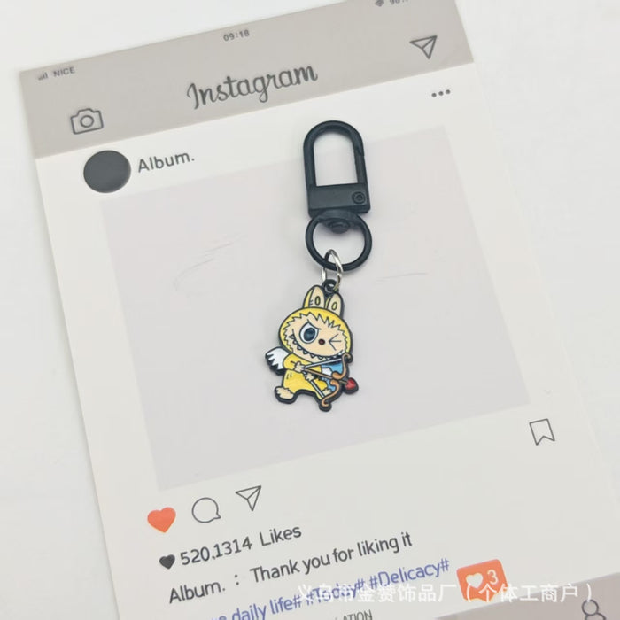 Wholesale Cartoon Doll Pendant Keychain Metal Fashion Doll Couple Bag Ornament Gift