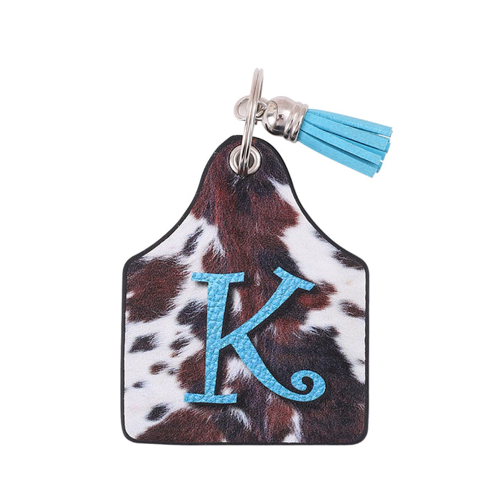 Wholesale Leather Western Style Cow Pattern Animal Keychain JDC-KC-YiTian004