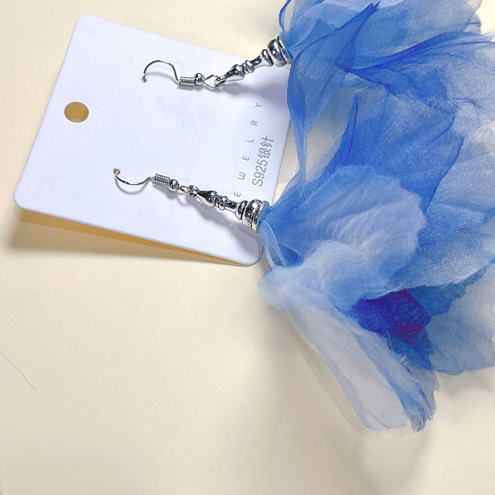 Wholesale Alloy Organza Stud Earrings JDC-ES-PinHeng001