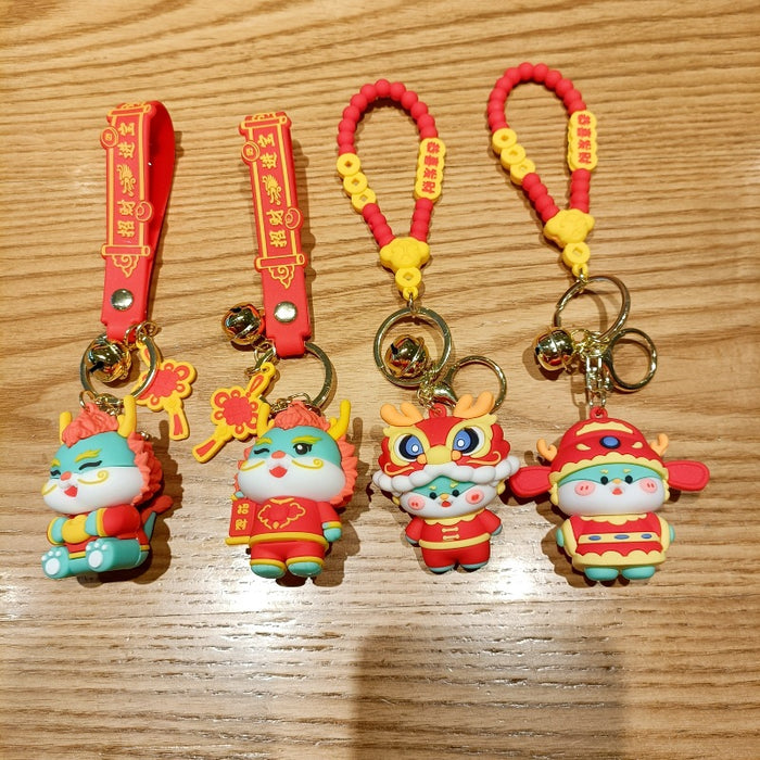 Wholesale Cartoon Silicone Doll Keychain JDC-KC-MingT182