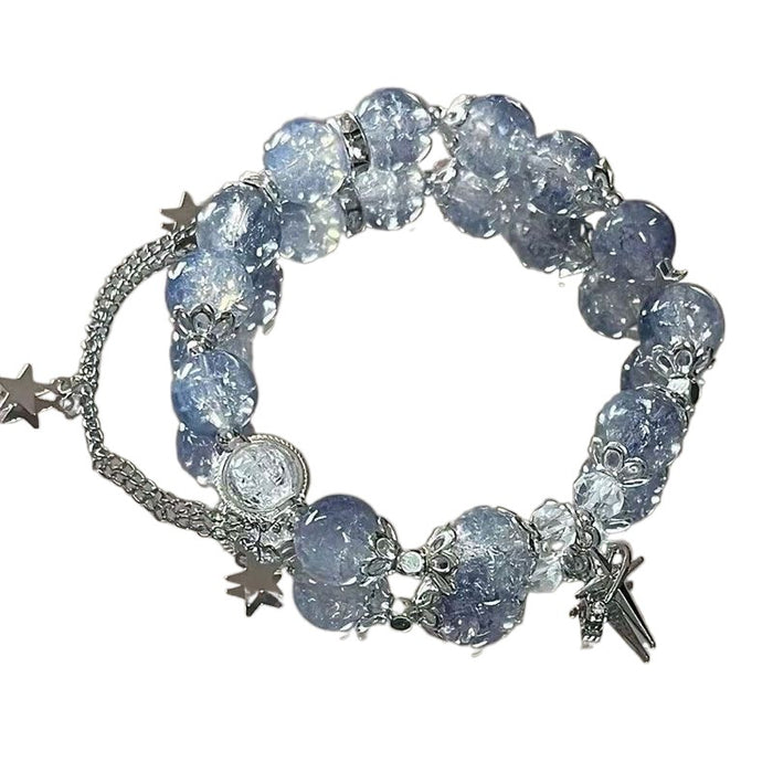Wholesale Gradient Popcorn Glass Beaded Bracelet Women's