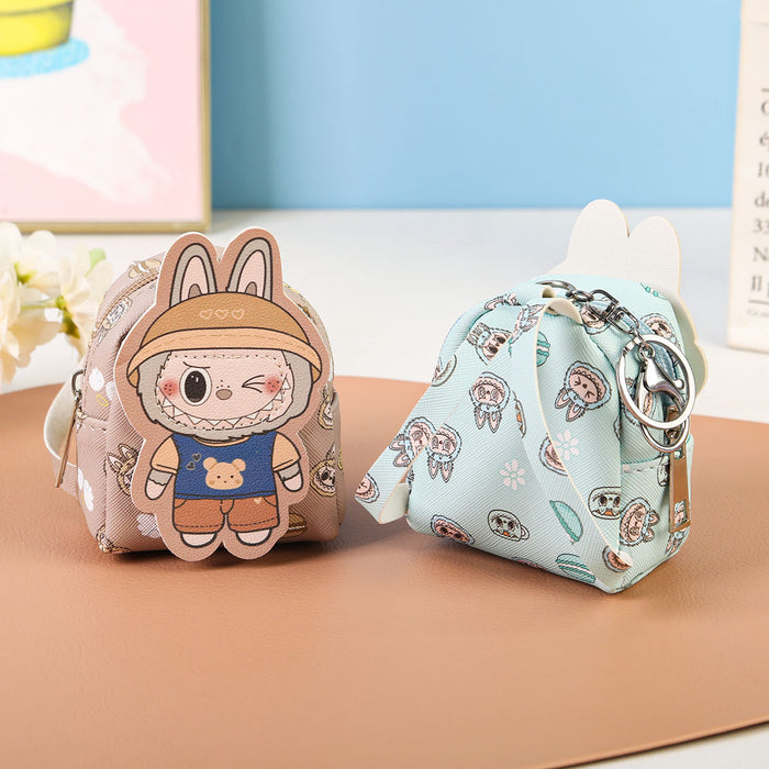 Wholesale Coin Purse Card Holder Keychain Bag Small Plush Bag Headphone Bag Portable