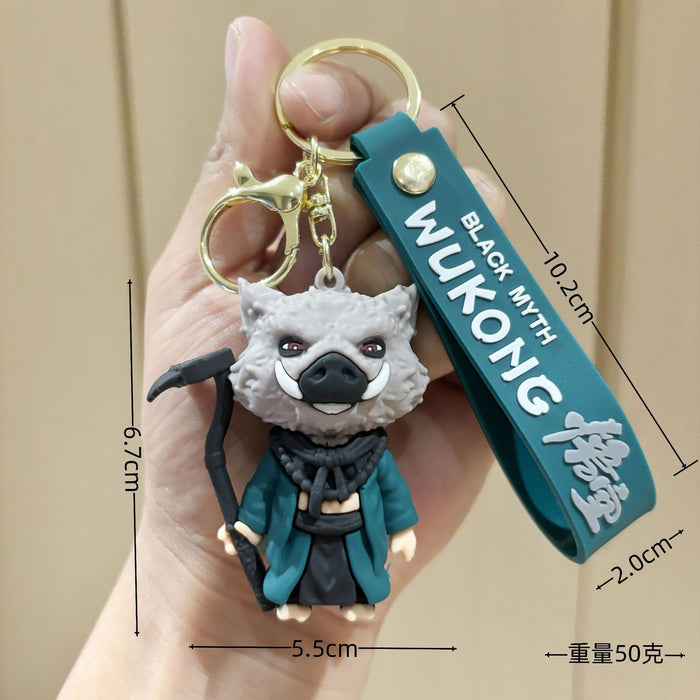 Wholesale Cartoon Black Myth Key Pendant