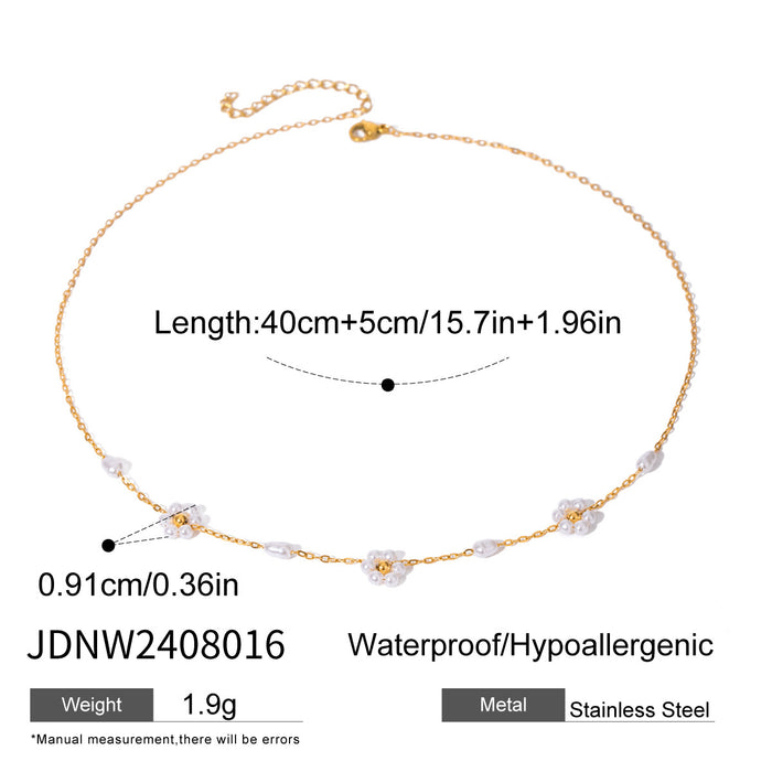 Wholesale Bohemian Clavicle Chain Stainless Steel Necklace