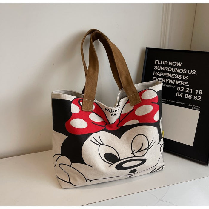 Wholesale Large capacity cute canvas bag, new fashionable and high-end one shoulder tote bag