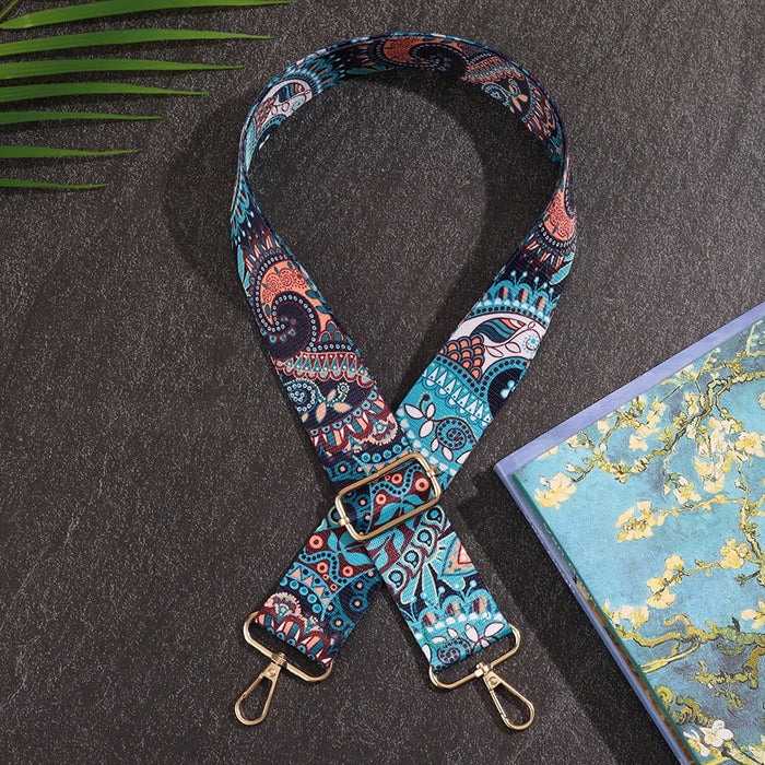 Wholesale DIY Colorful Flower Polyester Wide Bag Strap JDC-BS-HuLi004