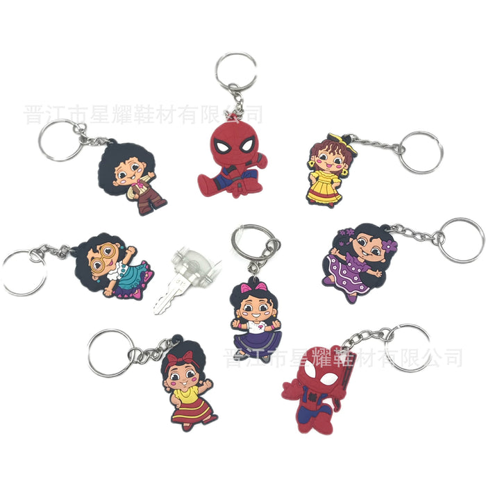 Wholesale 10PCS Cute Cartoon PVC Keychain JDC-KC-XingY007