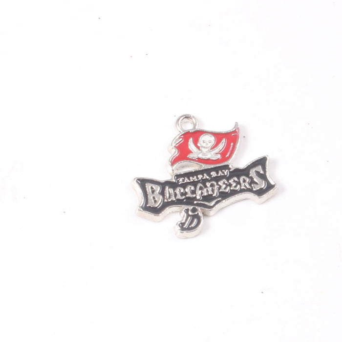 Wholesale Sports Football Drop Oil Team Pendant Mixed logo Drop Oil Sports Series Pendant