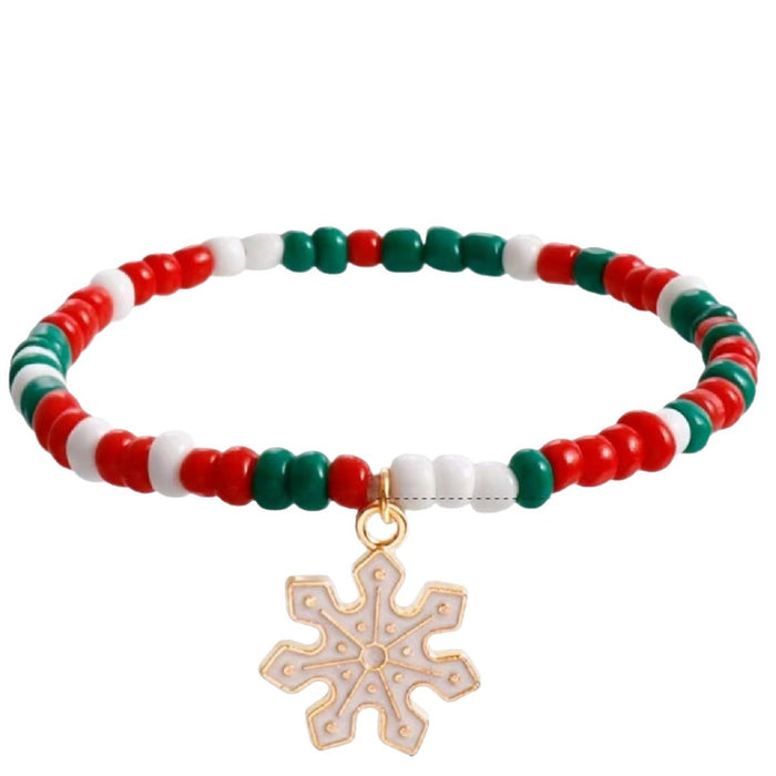 Wholesale Christmas Bracelet Christmas Alloy Beaded Bracelet Combination Set