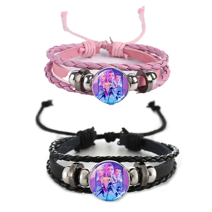 Wholesale Kpop Cute Cartoon Time  Bracelet