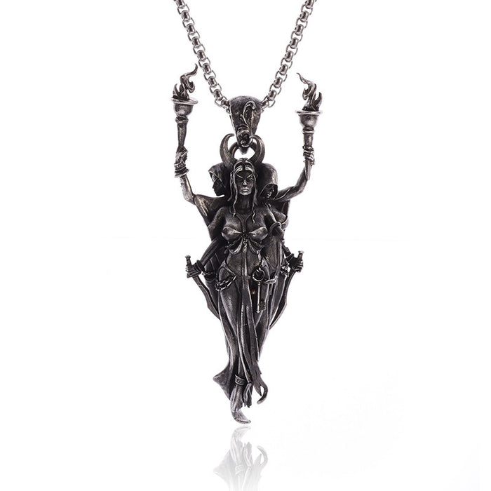 Wholesale  Retro Alloy Cartoon Character Pendant Necklace