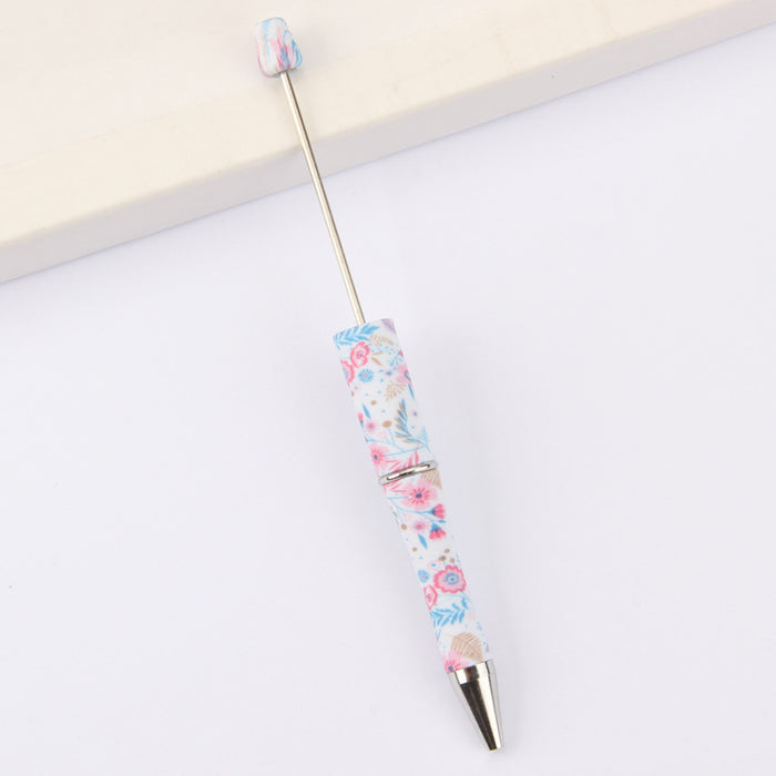 Wholesale DIY Beadable Pens  Cow Leopard Print  DIY for Beaded Plastic Pen JDC-PN-JinBN001