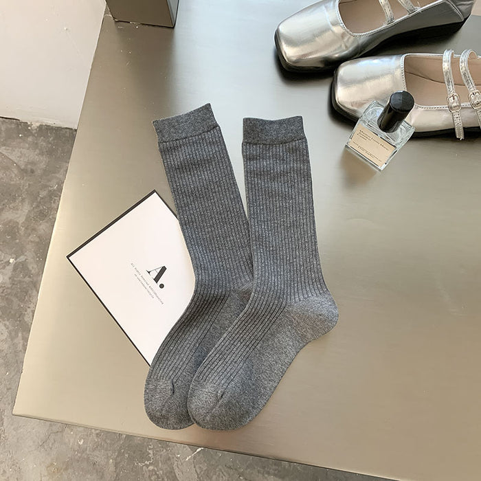 Wholesale Socks trend boneless mid tube women's socks long tube stacked socks