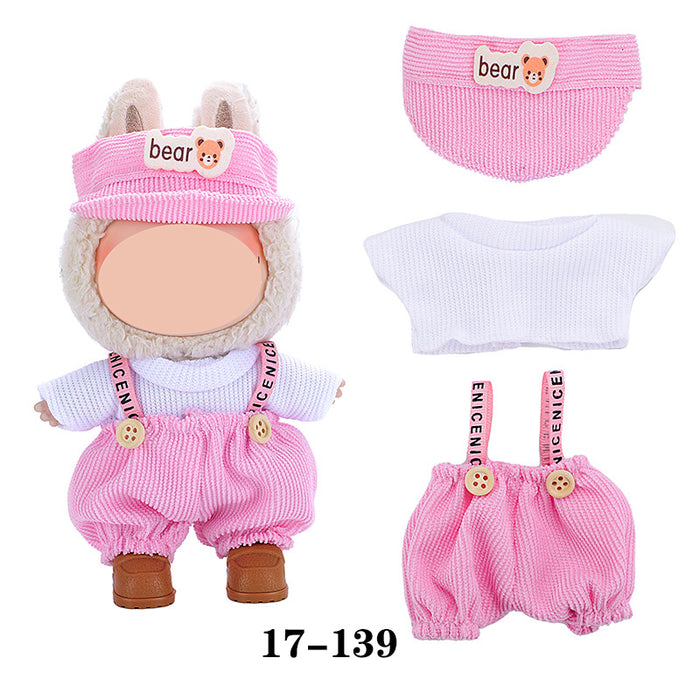 Wholesale 10pcs/set Doll clothes vinyl plush doll can be worn to replace clothes