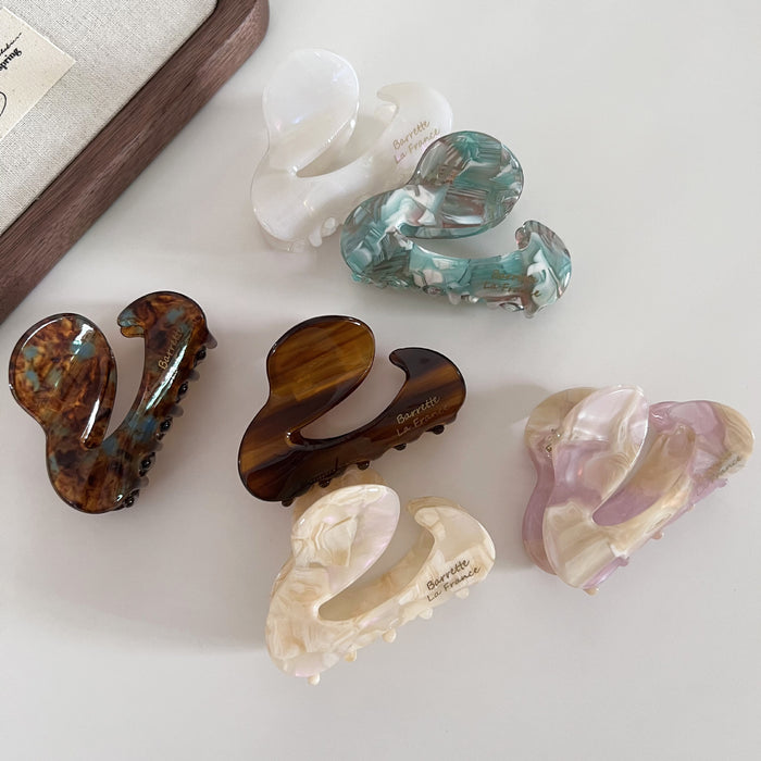 Wholesale Temperament Alien Medium Simple Half zip Hairpin with Shark Clip Hair Clip Hair Accessories