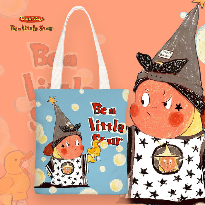 Wholesale Cartoon print canvas shoulder bags