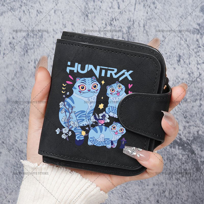 Wholesale Cute Devil Hunter PU Wallet For Women Card Holder Coin Purse Youth Campus Fashion Accessory