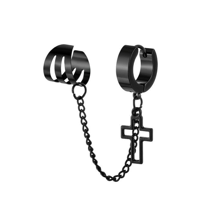 Wholesale Titanium Steel Stainless Steel Earrings Personalized Fashion Chain Terms Earrings Earrings