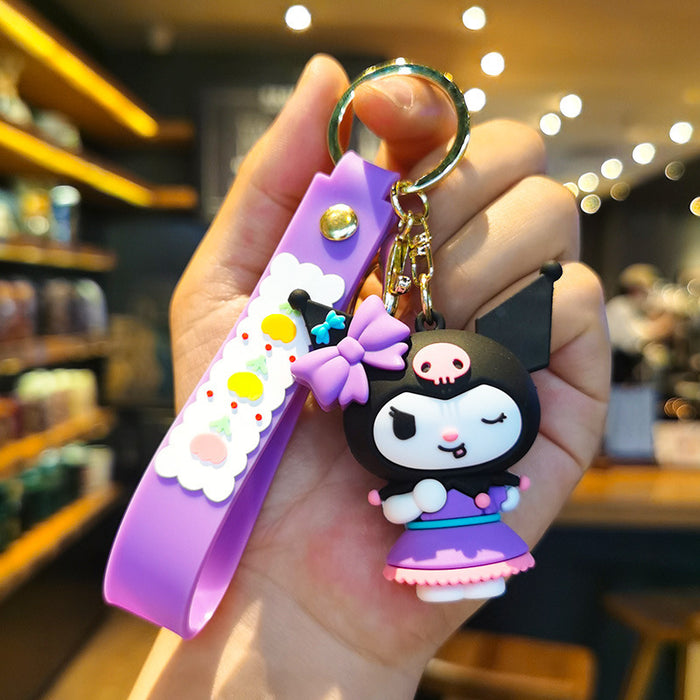 Wholesale Cartoon 3D Doll Rubber Keychain JDC-KC-Tingm049