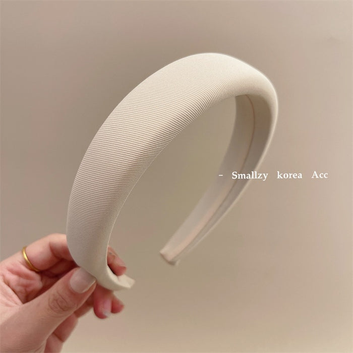 Wholesale Solid color fabric headband with versatile hair clips and external headband