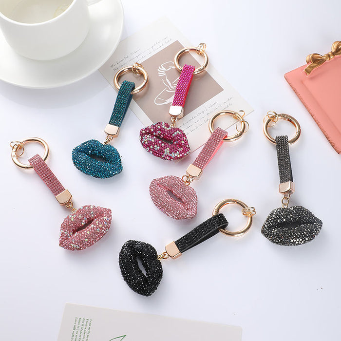 Wholesale Minimalist Lip Keychain Bag Charm