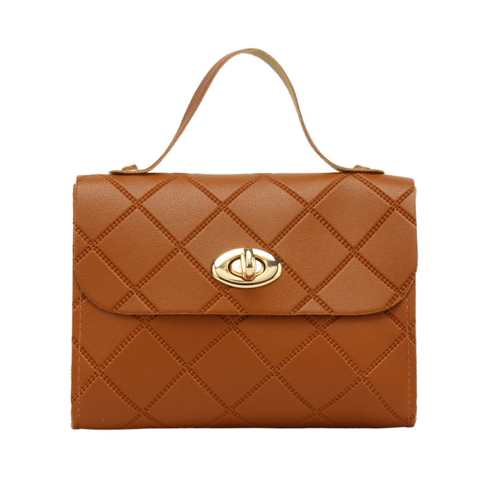Wholesale Diamond striped small square bag, handbag, fashionable