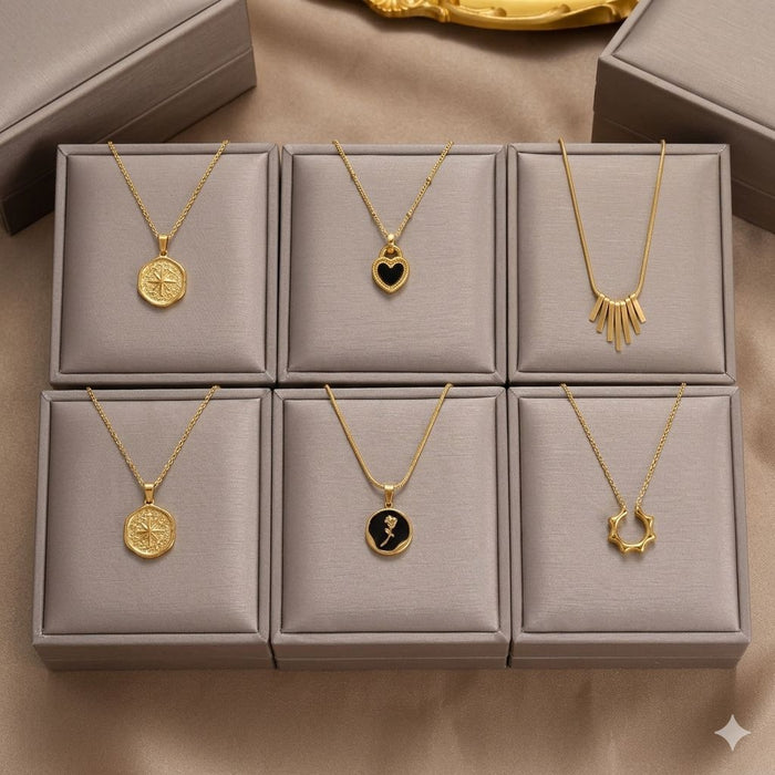 Wholesale Fade-Resistant Sweater Chain — Niche,  Light Luxury  and Sophisticated Titanium Steel Necklace