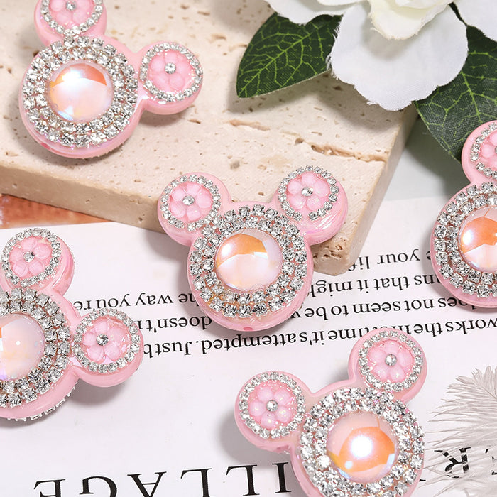 Wholesale 5pcs Rhinestone Beads Diy Acrylic Beads (M) JDC-BDS-BLG001