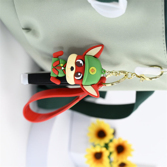 Wholesale PVC Cartoon Doll Keychain JDC-KC-BaoDou012