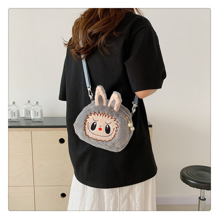 Wholesale Rabbit Doll Stuffed Cartoon Shoulder Bag Girls Gift Crossbody