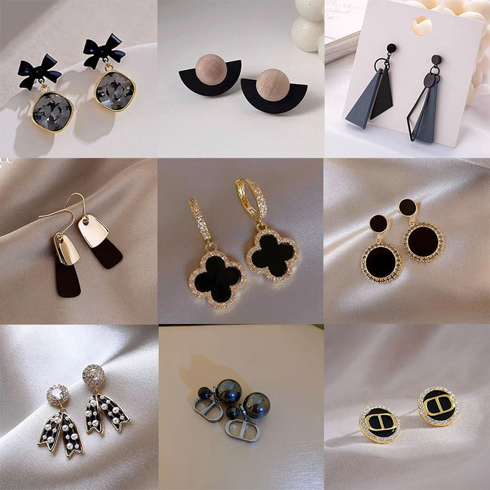 Wholesale black Bow Earrings for Women