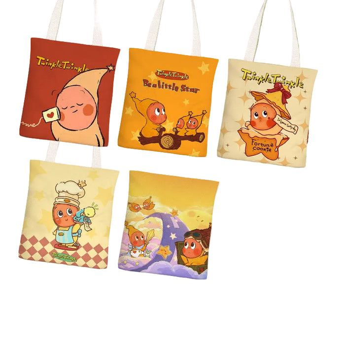 Wholesale Cute cartoon canvas shoulder bags in various colors