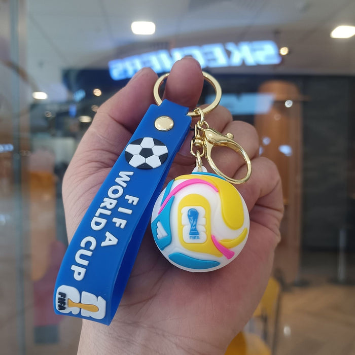 Wholesale Football-Themed Cartoon Car Keychain