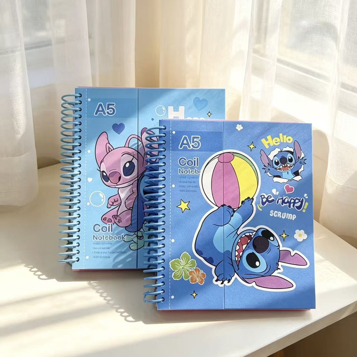 Wholesale 4pcs A5 Spiral Notebook Refillable Cute Journal Student Notebook