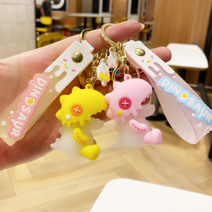 Wholesale PVC Ice Cream Dinosaur Doll Keychain JDC-KC-NLu018